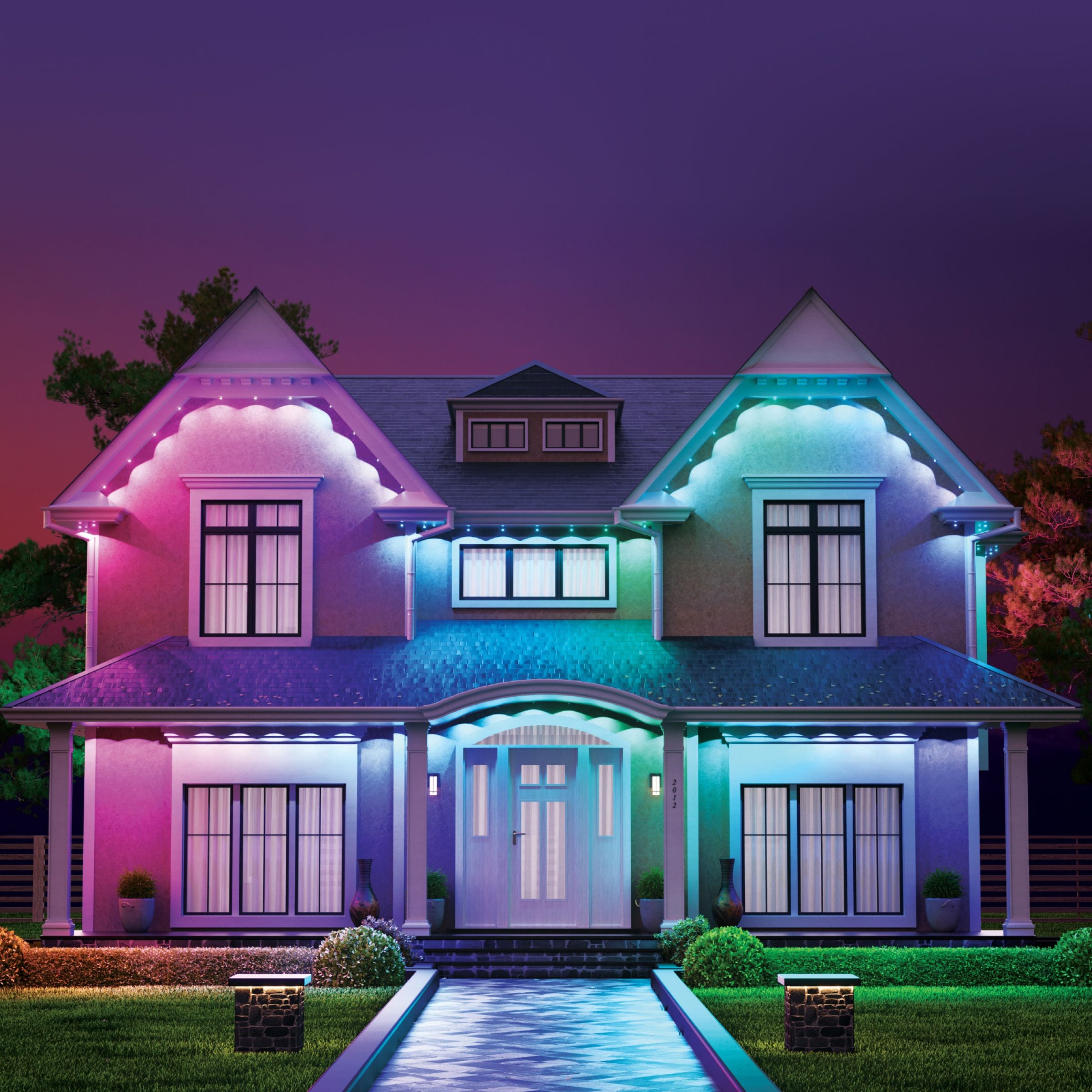 Matter Smart Multicolor Permanent Outdoor Lights Starter Kit