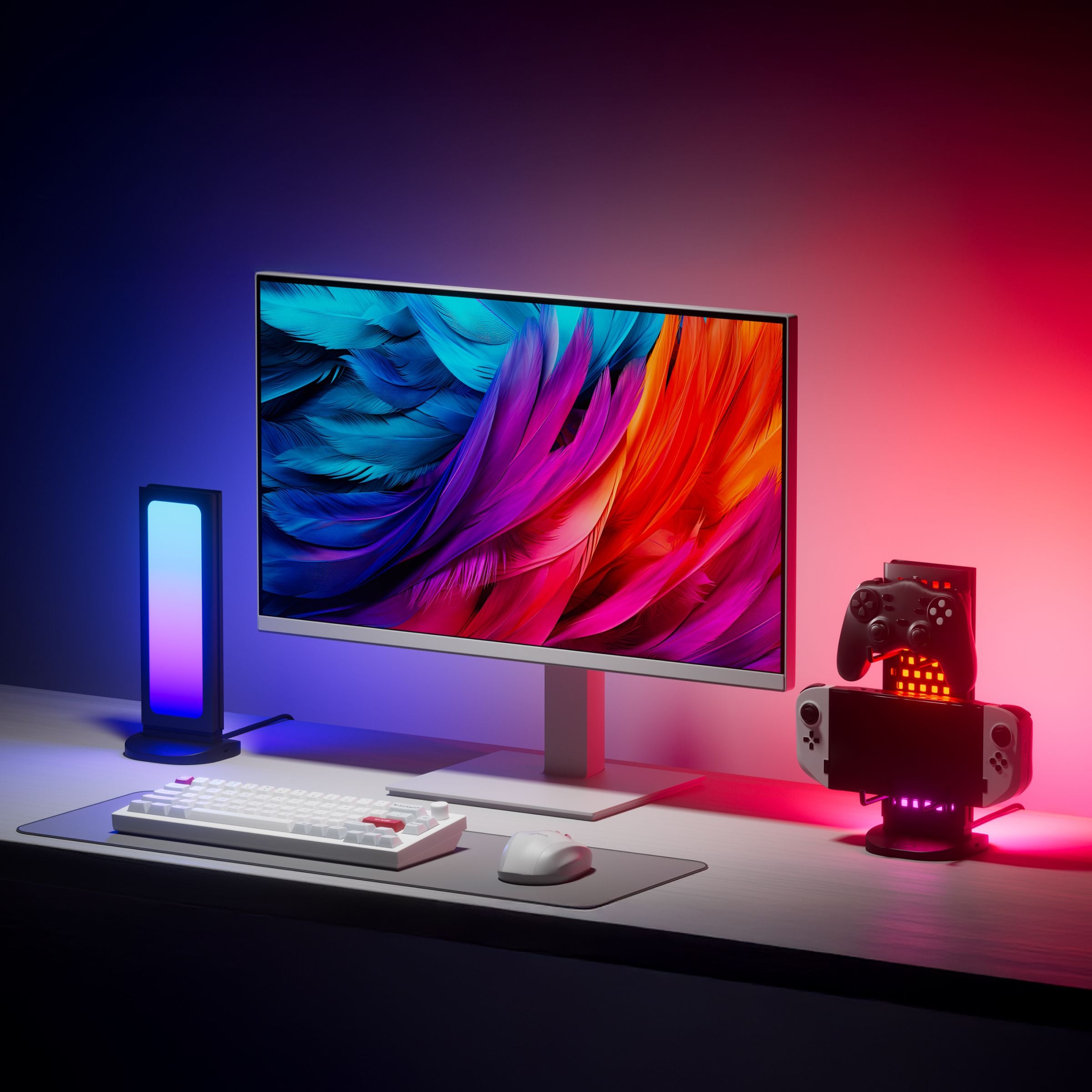 Pegboard Desk Dock (Black 2 Pack)