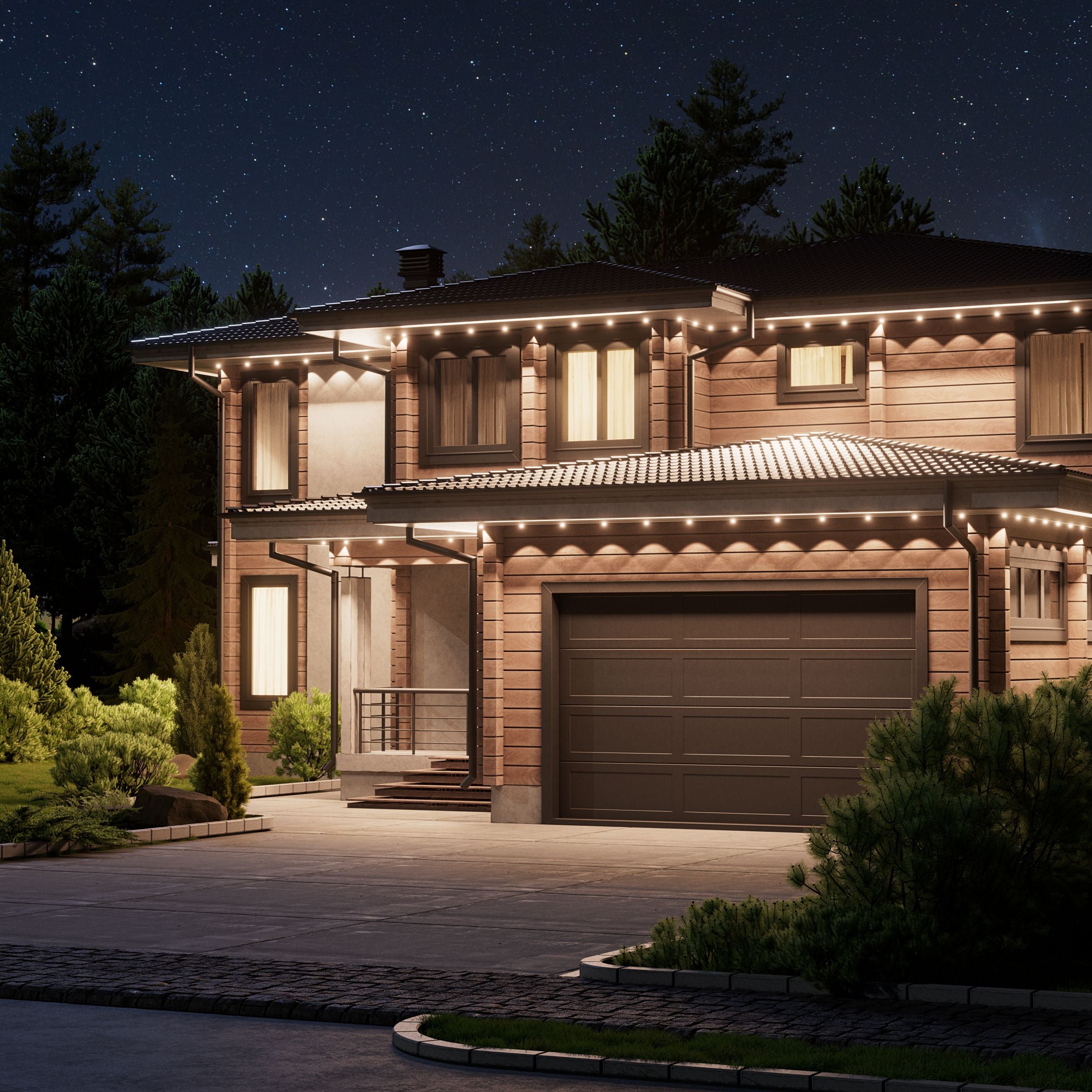 Matter Smart Multicolor Permanent Outdoor Lights Starter Kit