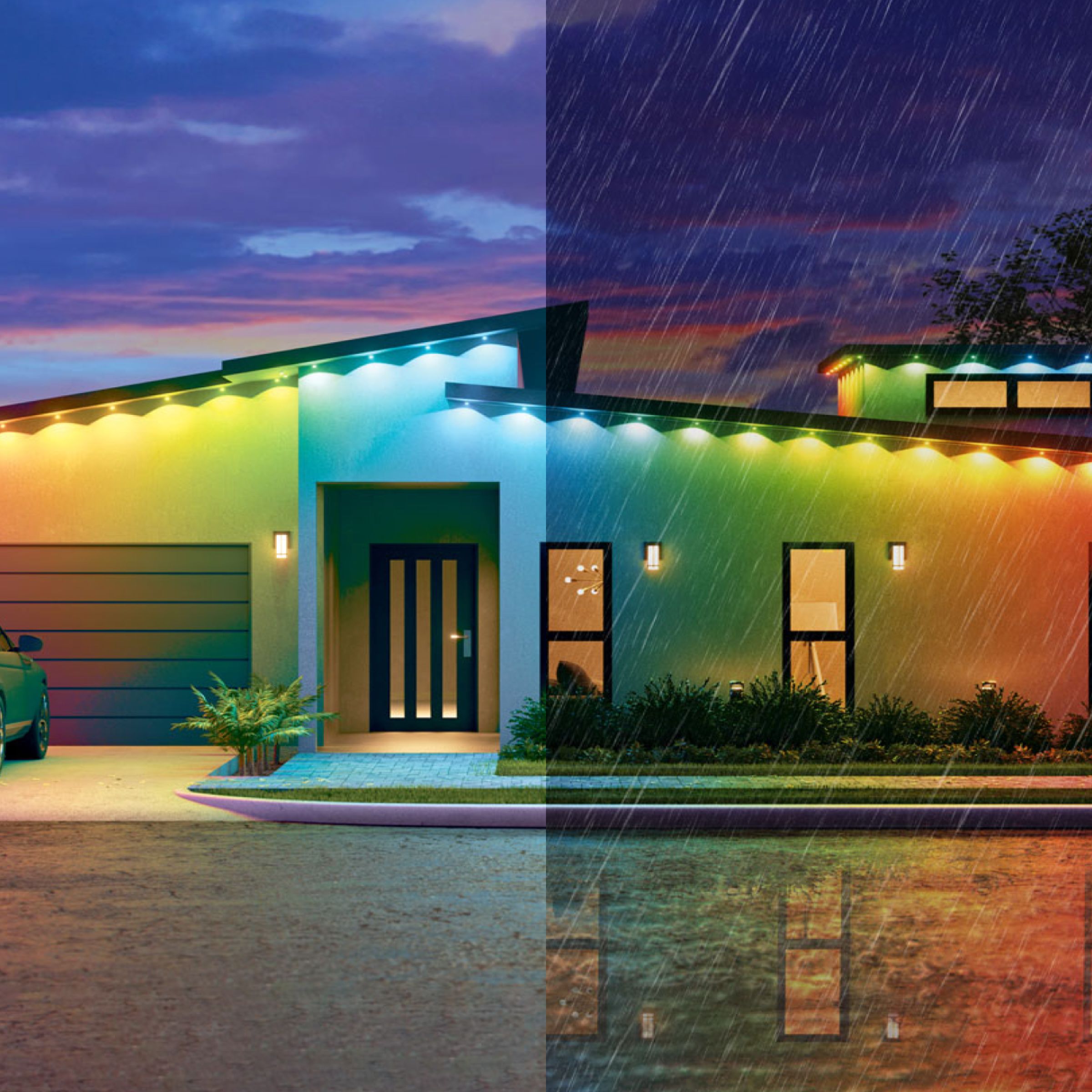 Matter Smart Multicolor Permanent Outdoor Lights Starter Kit