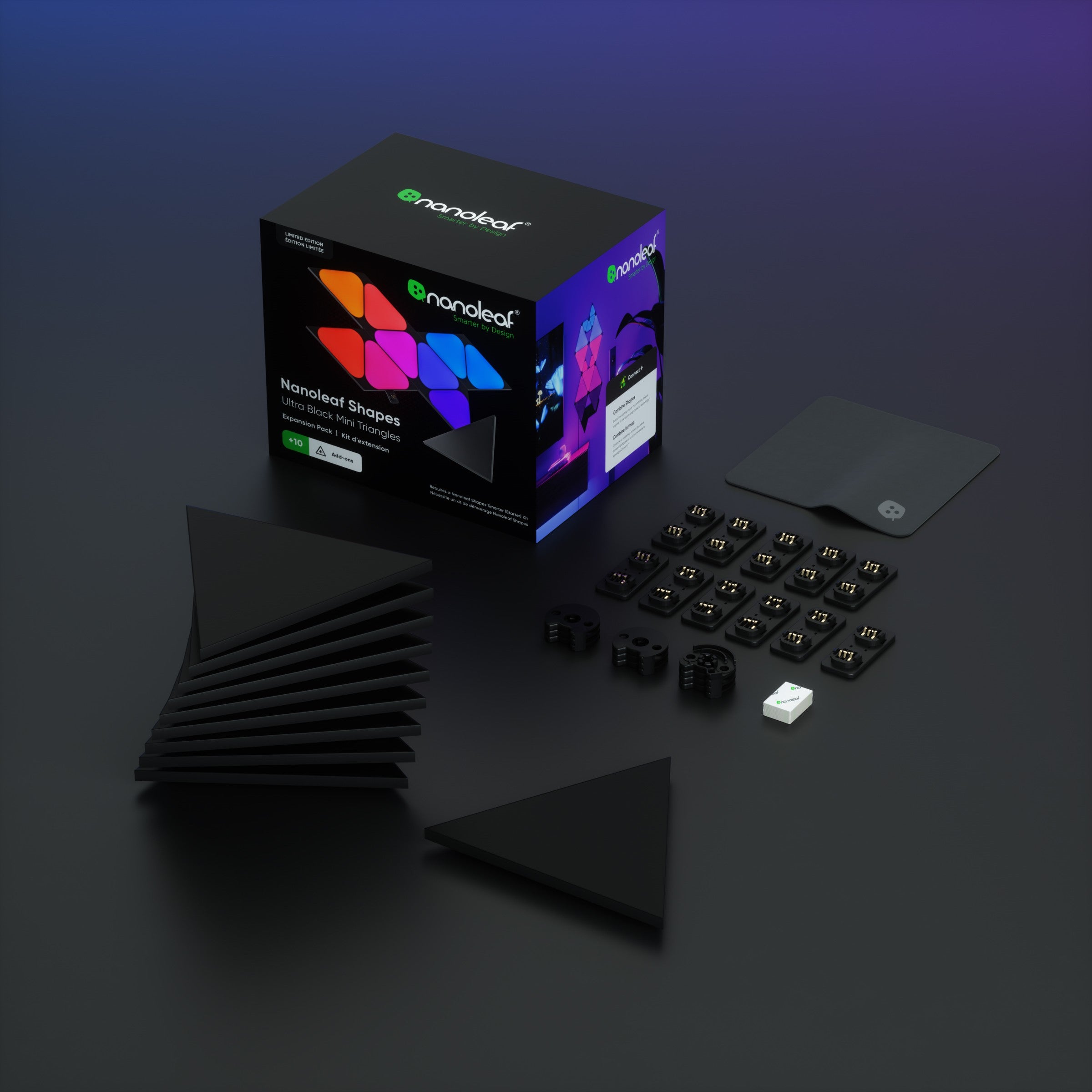 Ultra Black Mini Triangles Expansion Pack (10 Panels)