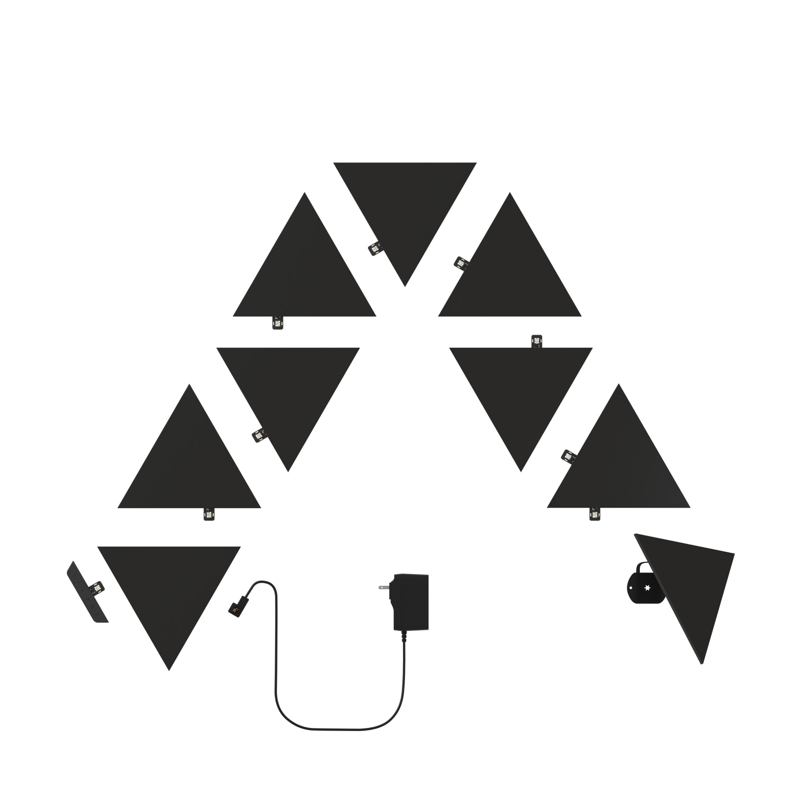 Limited Edition Ultra Black Triangles Starter Kit (9 Panels)