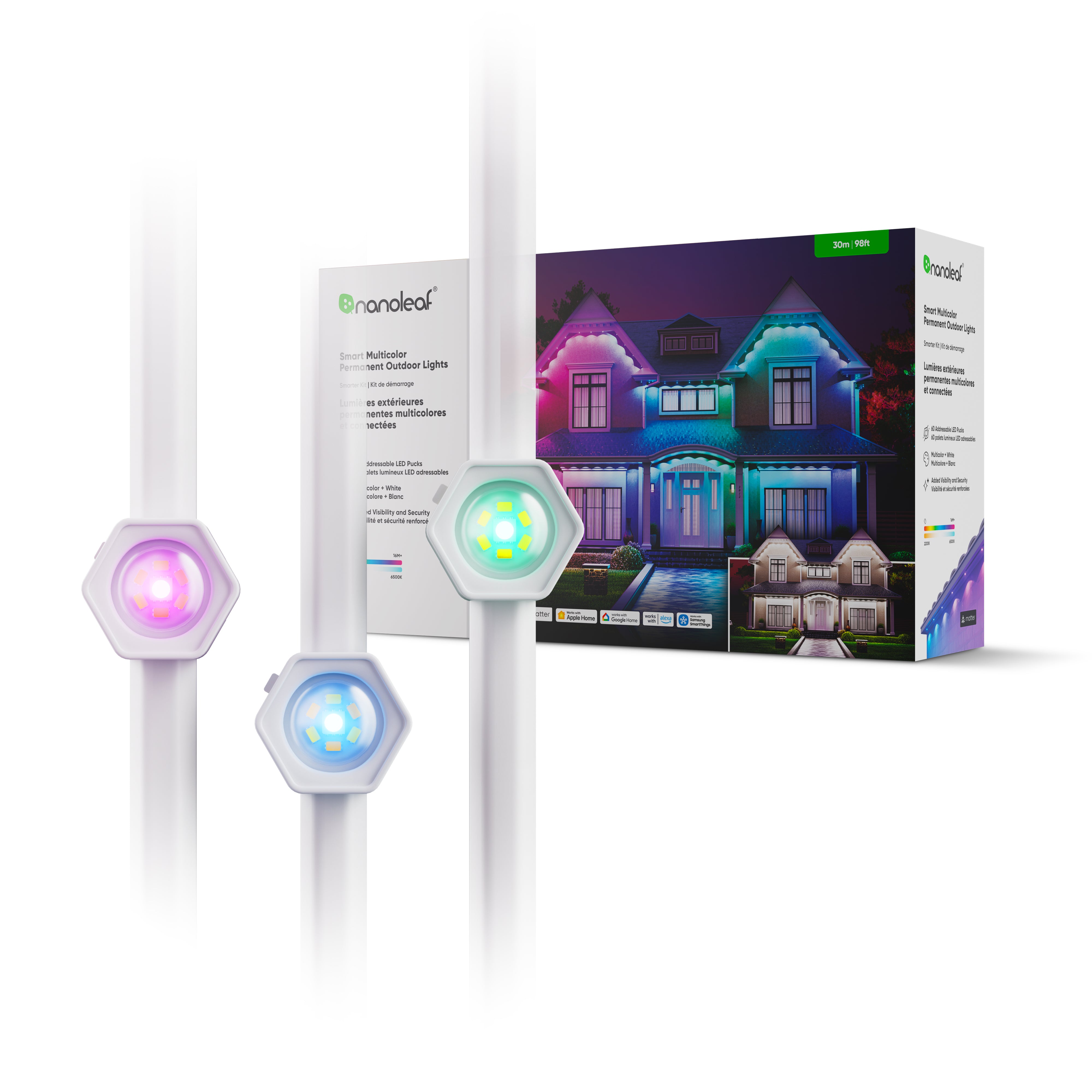 Matter Smart Multicolor Permanent Outdoor Lights Starter Kit