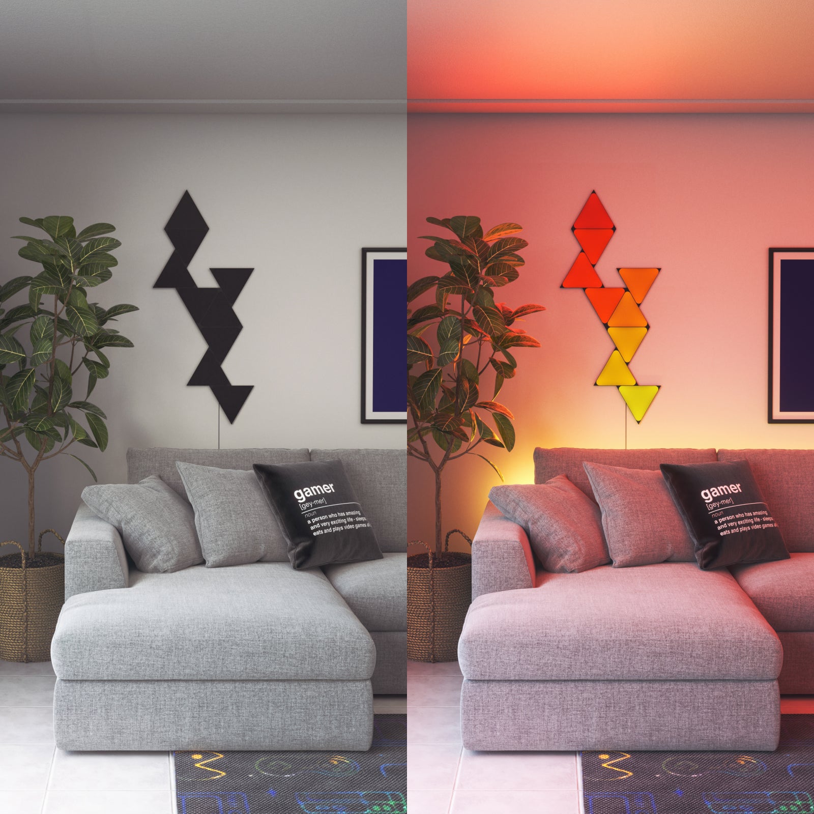 Limited Edition Ultra Black Triangles Starter Kit (9 Panels)