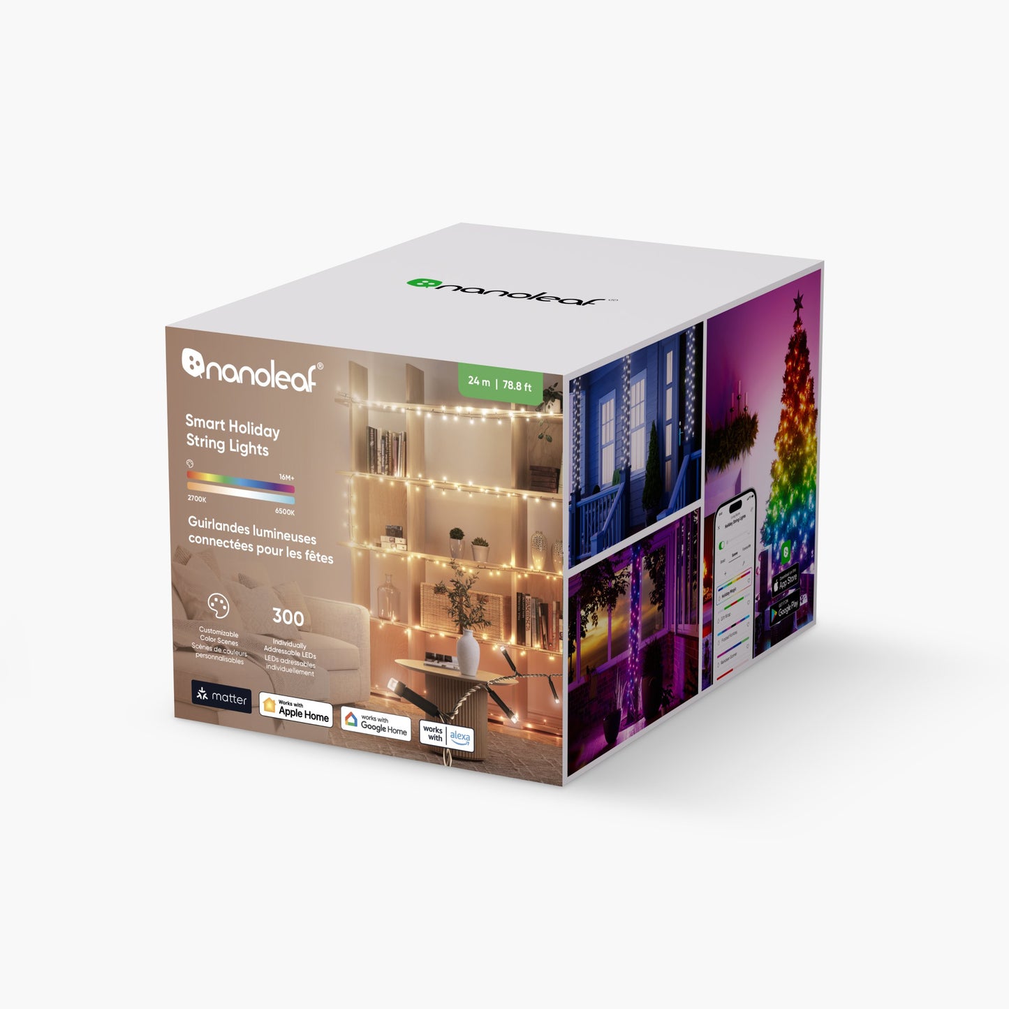 Matter Smart Holiday String Lights (300 LEDs)