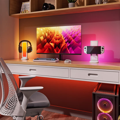 Pegboard Desk Dock (White 2 Pack)