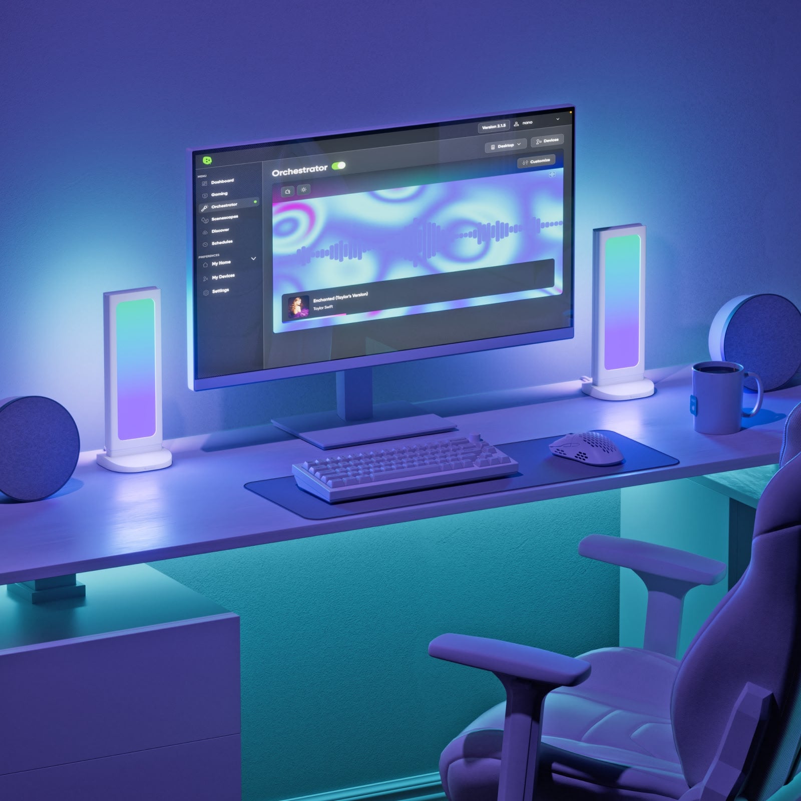 Pegboard Desk Dock (White 2 Pack)