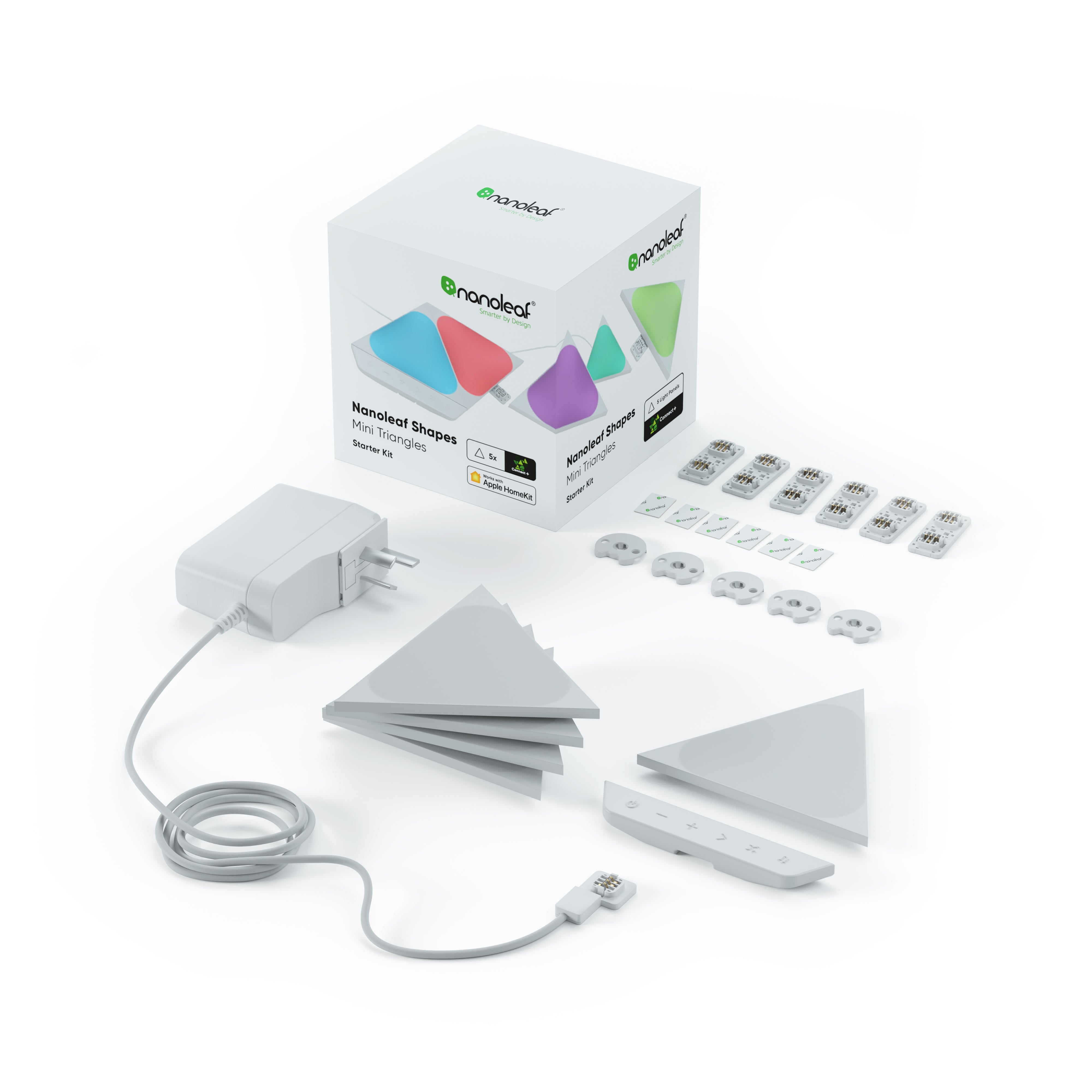 Nanoleaf Shapes | Mini Triangle Starter Kit (5 Pack)